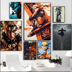 Naruto Anime Poster Minato Yellow Flash HD Canvas Wall Art Waterproof Print For Bedroom Living Room Decor Gift
