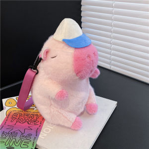 2024 New Capybara Plush Shoulder Bag Cartoon Toy Doll Backpack Crossbody Bag Soft Casual Leisure Youth Summer Animal Print