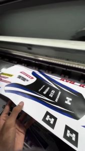 Stiker Decal Papan & Spakbor Depan Belakang Striping YZ 85 NEW Kece Abiesss Heroes Design 25.13