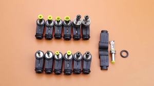 2~10pcs 3.5x1.35 4.0x1.7 4.8x1.7 5.0x3.0 6.0x4.4 5.5x2.1 5.5x2.5 MM 90 Degree DC Power Male Plug Jack Adapter Welding Connector
