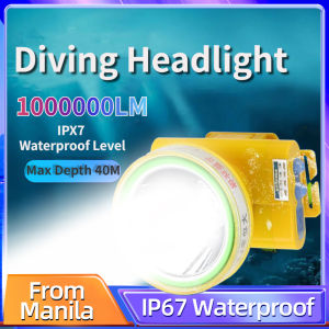 Original Pocketman Diving Headlamp Underwater Headlight Led Scuba head Flashlight Waterproof IPX7 rechargeable Light