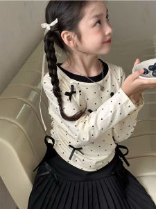 Sweet Bow Tunic Round Neck Tee