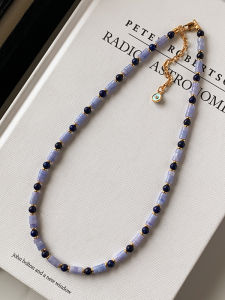 GOOYNN | Dây Chuyền Phong Cách Trung Quốc Mới Từ Thạch Anh Tím & Lapis Lazuli