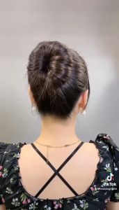 Dụng cụ búi tóc củ tỏi thanh búi tóc tròn cho nữ hỗ trợ cuốn nhanh