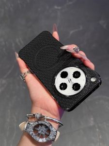 Luxurious Magnetic Absorption Cooling Edgeless Phone Case for OPPO Find X8 pro Fashionable Protective Cover with Large Hole Lens