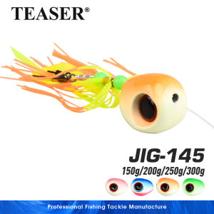 TEASER J145 150g 200g 250g 300g Metal Jig Head Boat Sea Fishing Baits Glow Kabura Pesca Metal Jigs Lure Inchiku Jigging Lures