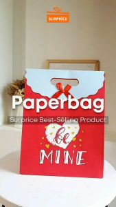 Surprice Paper Bag Adhesive 14.5x21cm / Paper Bag Jepret / Goodie Bag