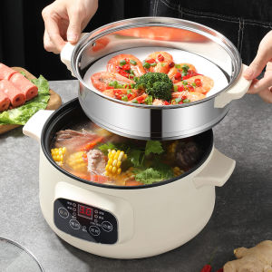 Large Capacity Electric Slow Cooker Automatic Quick Porridge Maker Soup Cooking Pot Stainless Steel Kitchen Appliance