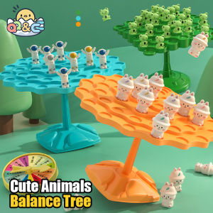 Fun Frog Balance Tree Children Math Toys Balancing Board Game Parent-child Interaction Tabletop Balance Game Toy Gift for Kids