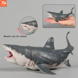 Savage Marine Megalodon Shark Action Figure - Classic Ocean Animals Sea Life Model PVC Collection Toy for Kids