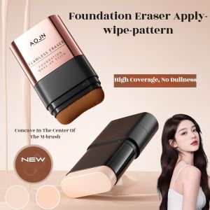 Korea with the Same Type of Water Light Foundation Stick Flawless Eraser Double Head with Brush Head Long-Lasting Concealer Cream Does Not Take off the Makeup Does Not Card Powder水光粉底棒无暇橡皮擦
