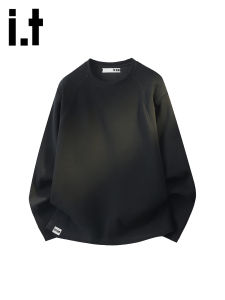 izzue | Loose American Style Deconstructed Simple Long Sleeve T-Shirt