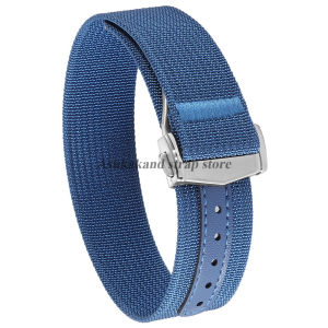 High Quality Nylon Watchstrap 20mm 22mm for Omega for Swatch Band Folding Buckle Waterproof Watchband Men Watch Belt Accessories