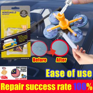 Repair success rate 100% Windscreen repair kit No signs of repair are  visible windscreen gam cermin kereta retak Glass repair liquid glass  crack repair car windshield repair kit 玻璃修复液 玻璃修复剂