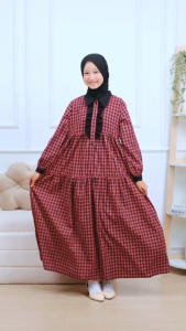 Gamis Anak Tanggung Remaja Terbaru Korean Style Gamis Anak Remaja Katun 2025 Cutetrik Terbaru