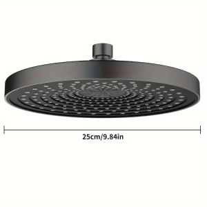 25cm Top Spray Large Water Volume Booster Shower Head Pressurized Single Head Home Bathroom Shower Head