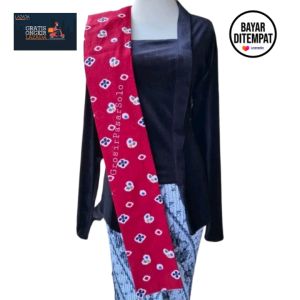 Selempang Jumputan | Selendang Jumputan Merah