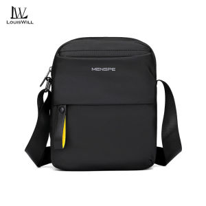 LouisWill Mens Shoulder Bag Casual Chest Bag Cross Body Bag Pouch Bag Casual Chest Bag Fashion Shoulder Bag Waterproof PU Leather Casual Sport Street Bag for Travel Outdoor
