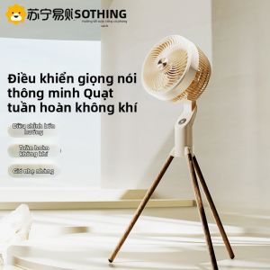 Sothing | Quạt Tròn Thông Minh Không Dây Điều Khiển Bằng Giọng Nói SOTHING 907 Quạt Tròn Không Khí Nhỏ Chạy Im Lặng Dùng Trong Gia Đình