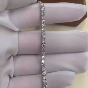 Bracelets Stock Diamond Tennis Bracelets Width 3mm adjustable diamond bracelet suitable for 15.5-19.5cm 3ct DE VVS Lab Grow Diamond Chain