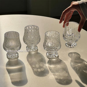 Premium Glass Whiskey Tasting Cup Fragrance Glass Tulip Cup for Wine And Liquor Sampling Nordic Style Transparent Design