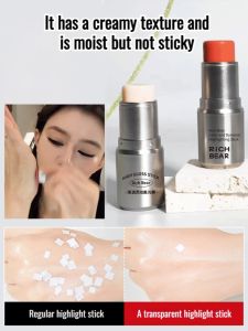 Highlighter Stick Brightening Magic Color Shimmer Glitter Stick Waterproof Face Makeup