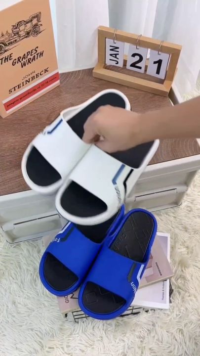 slippers for men thick sole adults house tsinelas pang lalaki new style 2023 pambahay unisex beach walk korean style indoor sleepers anti slip original aesthetic panglakad slip on light slides