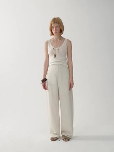 INSIS FEMME | Nordic Minimalist Design Tencel Summer Arc Leg Wide-leg Casual Pants