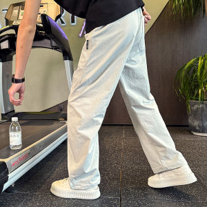 Advanced Design Mens Wide Leg Straight Cut Casual Pants Tie Dye Stylish Low Waist Long Trousers Breathable Polyester Summer