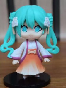 Bandai | Caja Ciega Hatsune Miku Qu Yunshang Serie Linda Figura De Anime Muñeca Elemento Cuadrático Pvc Modelo Figuri