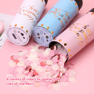 E.B.【Ready in Stock】 Colored Twisting Wedding Party Poppers/Confetti Party Supplies Hand-held Small Salute