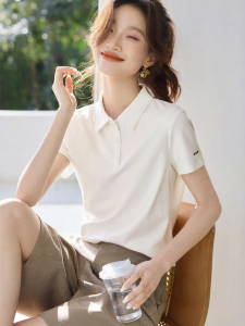 MOHANYIMEI | Office Wear Womens Short Sleeve Polo Shirt
