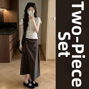 ZHENMANZI | 2026 New Stylish Summer Outfit Dress with T-shirt