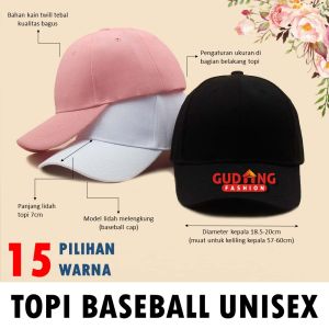 Topi Wanita Baseball Polos & Putih