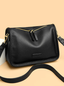 Leather Feel Soft Leather Wide Shoulder Strap Crossbody Bag Womens New 2025 Large Capacity Versatile Simple Underarm Bag