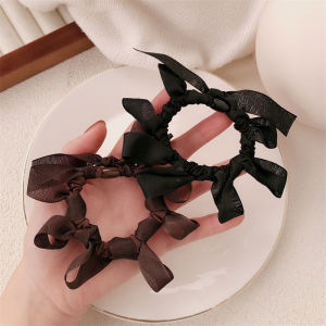 Handmade Butterfly Knot Hair Ties Designer Small Batch East Gate Style Fashionable Hair Bands Elastic Fabric Hair Bands
