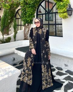 Gamis Lebaran Gamis Mewah Gamis Tiara Set +Hijap