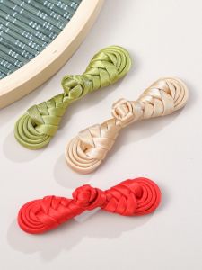 Chinese Frog Button Closure Retro Pipa Cloth Cover Chinese Style Cheongsam Tang Suit Womens Hand-Woven Ethnic Chinese Style Clothes Buttons