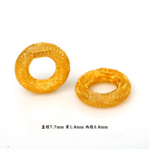 Vòng Tròn Trơn Mạ Vàng S925 Bạc Nguyên Chất Phụ Kiện Vòng Tay Đồ Trang Sức Thời Trang Phụ Kiện DIY Phụ Kiện Trang Sức Mới Ra Lò