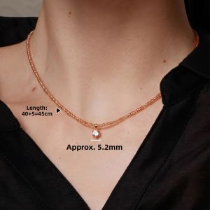 CAFFTI | Beach Vacation Pink Spinel Zircon Necklace