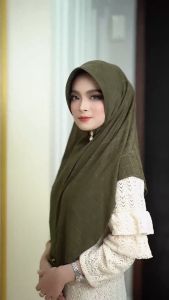 ผ้าคลุมผม ฮิญาบ สำหรับผู้ใหญ่ รุ่น-Sleting ซิปหน้าปรับระดับแบบใหม่ สวมสำเร็จงานอินโด HL09วาริสมุสลิม