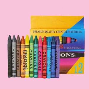 12PCS CRAYONS COLOR Set Krayon Seni/Lukisan 12pcs Alat Tulis/Krayon untuk Hadiah & Keperluan Sekolah