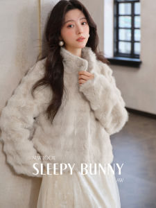 Magnetic Snap Fur-like Coat For Women Warm