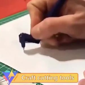 1 Dao Cắt Giấy Có 3 Lưỡi Dao Xoay Bằng Thép Không Gỉ Dao Cầm Tay Dùng Cho Việc Cắt Scrapbook Nghệ Thuật Vinyl