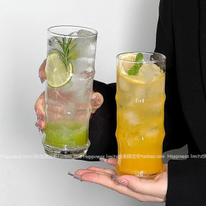 Discover the Charm of Ins Style Bamboo Node Transparent Glass Cups