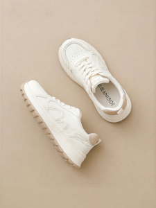 Josiny | Elevating Comfortable Thick Soled Womens White Sneakers