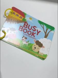 Baby Shine​​ 10 Pages Quiet Busy Book Velcro Sticker Buku Montessori Aktivitas Buku  Anak