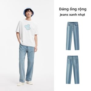 Semir | Quần Jeans Dài Dáng Suông Phong Cách Mỹ Dáng Rộng