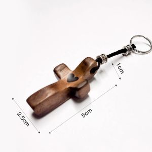 Handheld Olive Wood Clinging Cross From Elegant Wooden Cross Decor - Versatile Spiritual Symbol for Home & Office Perfect Gift