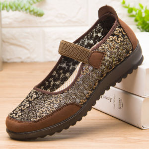 BUJINXUAN | Breathable Lace Flower Embroidery Flat Sandals